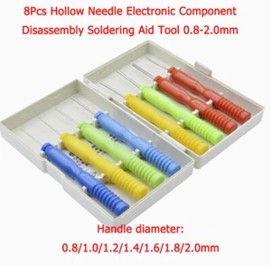 1 Set Hohlnadel elektronische Komponente Demontage Löthilfe Werkzeug 0,8-2,0 mm - Picture 1 of 4