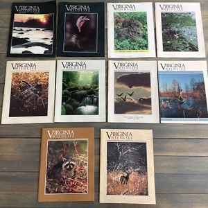 Near Complete 1990 Set of Virginia Wildlife Magazines - Beautiful Photography - Picture 1 of 7