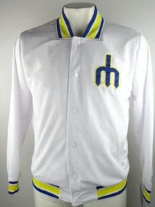Seattle Mariners MLB Starter Men's Button Up Track Jacket - Picture 1 of 9