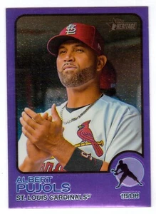 2022 TOPPS HERITAGE #592 ALBERT PUJOLS PURPLE REFRACTOR - Picture 1 of 1