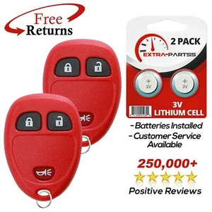 2 Remote Key Fob Red for 2005 2006 2007 2008 2009 Chevrolet Uplander - Picture 1 of 1