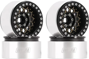 Llanta Beadlock de 1,9" - Latón pesado y aluminio para oruga de radiocontrol de 1/10 (negro) - Imagen 1 de 12
