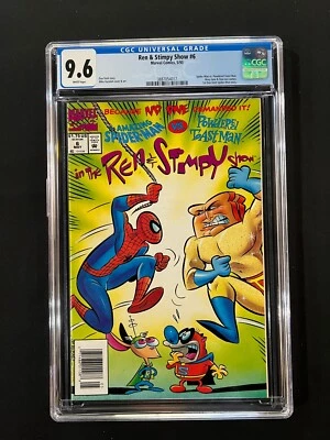 Ren & Stimpy Show #6 CGC 9.6 (1993) - RARE Newsstand Edition - Spider-Man - Image 1 of 2