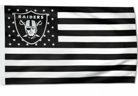 Raiders FLAG 3X5 Las Vegas Banner American Football New Fast USA Ship Oakland Cover