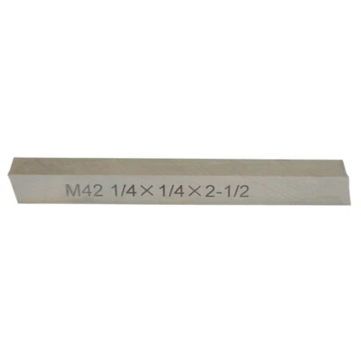 M42 Cobalt Steel Square Lathe Tool Bits Milling Machine 1/4"x 1/4"x 2-1/2" - Image 1 of 2