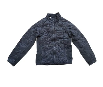 Smartwool Quilted Jacket Girls Large Black Zip Merino Wool Long Sleeve FLAW READ - Image 1 of 4