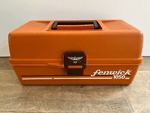 Vintage Fenwick Woodstream 1050 Tackle Box - LOADED Baits Lures Line Bobbers