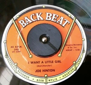 JOE HINTON : I WANT A LITTLE GIRL : us backbeat 1965 DEEP SOUL - Picture 1 of 2