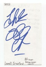 Lavell Crawford Signed 3x5 Index Card Autographed Signature Actor Comedian