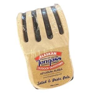 Alaskan Tongass Trading Wooden Bear Claw Salad & Pasta Pals Server NIP Souvenir - Picture 1 of 2