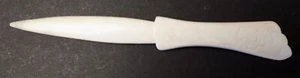 Brieföffner aus Horn oder Knochen, Gravur mit nordischem Motiv, ca. 70 Jahre alt - Bild 1 von 6