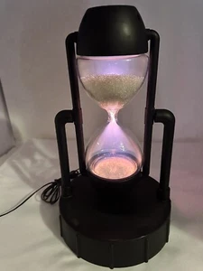 Vintage Can You Imagine HPI Sternduschen Sanduhr Plasma Licht Lampe mundgeblasen  - Bild 1 von 7
