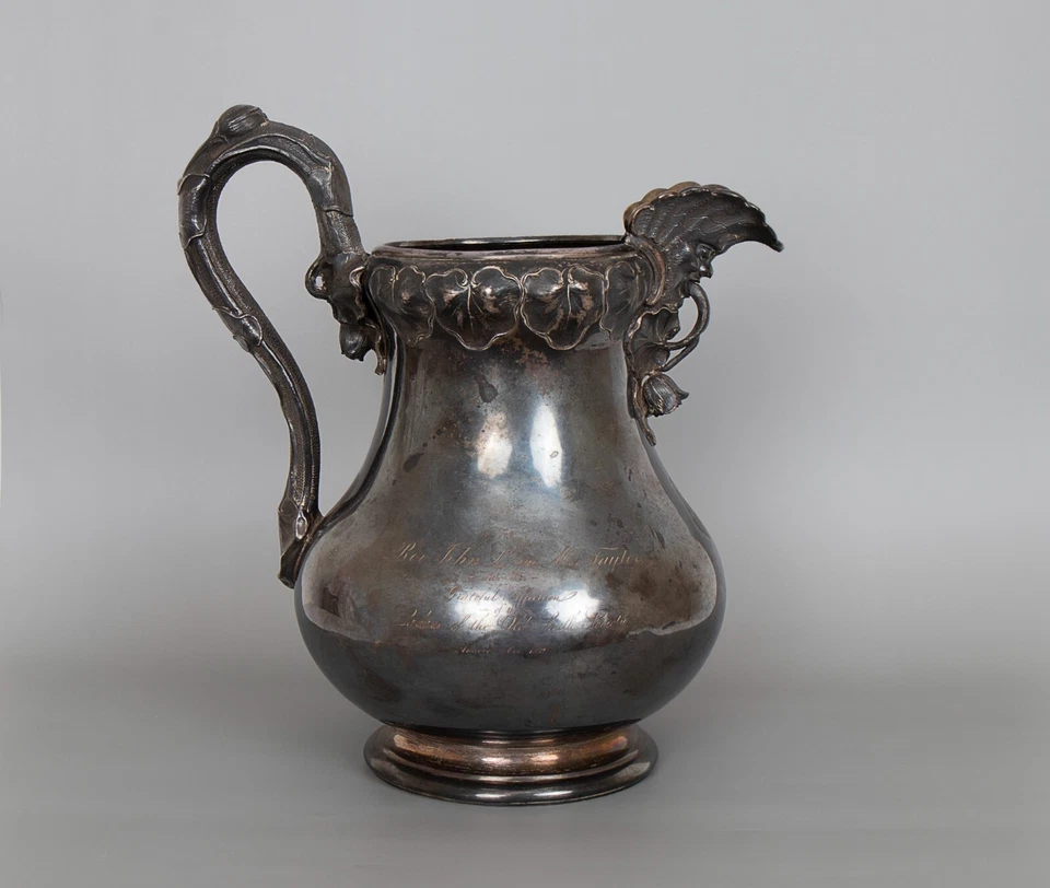 Antigua moneda americana de plata Jones Ball & Poor de 1852 jarra Boston Foto 1 de 4