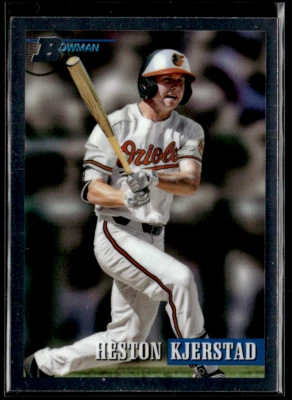 2021 Bowman Heritage Chrome Prospects #140 Heston Kjerstad Orioles - Image 1 of 2