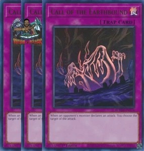 Yugioh! 3x Call of the Earthbound BLMM-EN174 ultra raro primera edición casi nuevo - Imagen 1 de 1