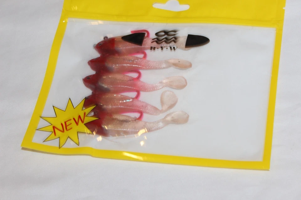 HYW Gummifische - Twister  5 Stück 8,5cm 12 g mit Haken und Gewicht - Bild 1 von 1