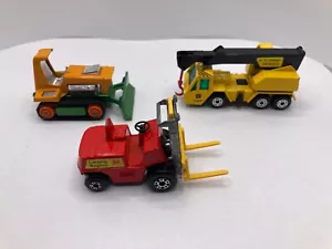 VTG Matchbox Crane Truck CAT A1 Crane Service (49) Big Bull (12) Fork Lift (15) - Picture 1 of 10