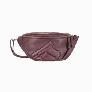 Vlieger & Vandam 'Guardian Angel' Belt Bag Gun Burgundy RRP £330 design icon - Picture 1 of 4