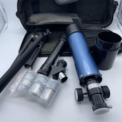 CARSON MTEL 50mm Refractor Telescope W/Tabletop Tripod Case Older Model 4/Parts - Image 1 of 4