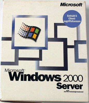 RARITÄT - Microsoft Windows 2000 Server inkl. 5 CAL - Deutsch - C11-00050 - Bild 1 von 4