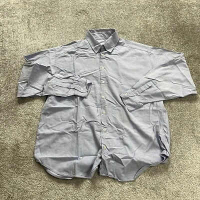 Camisa de Vestir Armani Collezioni Para Hombre XL Gris Manga Larga Abotonada Trabajo Italia Foto 1 de 4