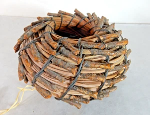 Vintage Willa Rogers HandCrafted Coiled Basket, Fiber Art, Basketry, New Zealand - Picture 1 of 12