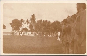 c1910s U.S. MILITARY BURIAL Photo RPPC Postcard Cemetery / Poss. Philippines - Picture 1 of 2
