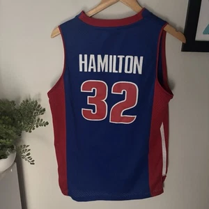 Reebok Men's Detroit Pistons Richard "RIP" Hamilton Jersey Men’s Medium/Youth L - Picture 1 of 6