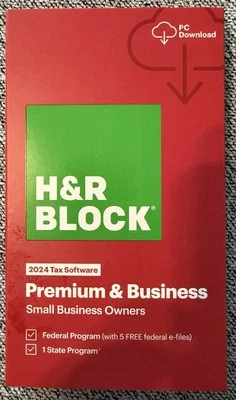 H&R Block Tax Software Premium & Business 2024 PC ONLY - Image 1 of 2