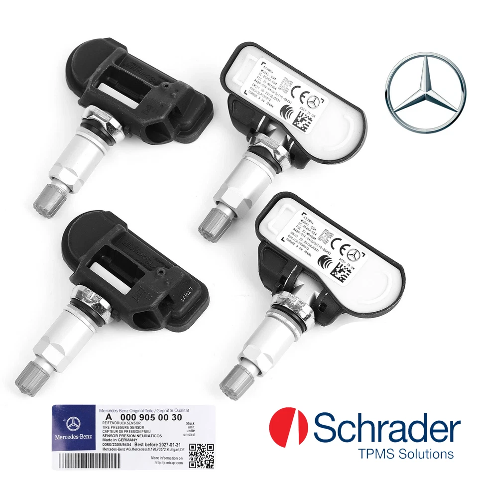 4x Mercedes TPM Sensors NEW A0009050030 - W205 W212 W222 W253 W246 W176 - Image 1 of 3