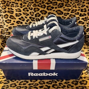 Reebok Classic Nylon Women’s Running Shoe Navy Blue Athletic Sneakers 8.5 1185 - Picture 1 of 8