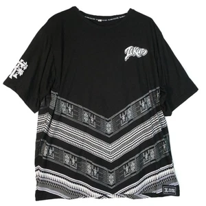 T-shirt nera Island Kulture uomo taglia 2XL motivo geometrico - Foto 1 di 11