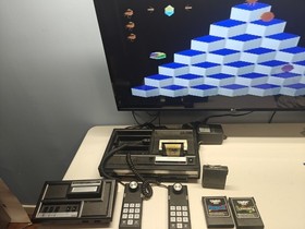 Authentic Coleco Vision Console And Game Bundle Tested Works As Intended!