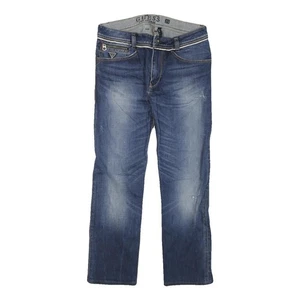 GUESS Damen Jeans Regular Blau Denim Medium Wash W30 L27 Stylisch Reißverschluss - Bild 1 von 6