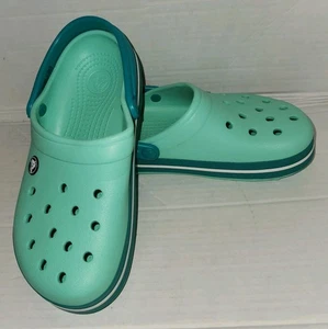 Zueco CROCS clásico Crocband hombres 5 mujeres 7 melones + verde azulado 11016 nuevo sin etiquetas - Imagen 1 de 6