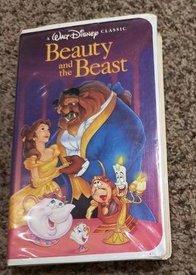 Beauty and the Beast VHS The Classics Black Diamond Collection RARE! Walt Disney Foto 1 de 4