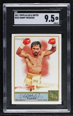 2011 Topps Allen & Ginter's Manny Pacquiao #262 SGC 9.5 Mint+ Rookie RC - Image 1 of 2