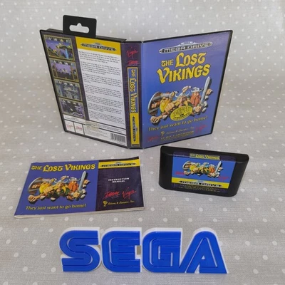 The Lost Vikings Sega Mega Drive-OVP, getestet, vollständig & sehr guter Zustand - Bild 1 von 4