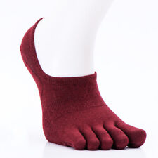 3 Pairs Mens Five Finger Toe Socks Cotton Ankle Casual Sports Low Cut Breathe