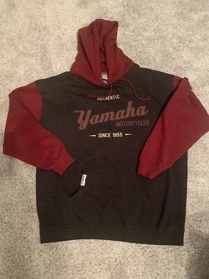 正品雅马哈摩托车 1955 年以来毛衣复古男式尺寸 3XL 连帽衫 — 第 1/4 张图片