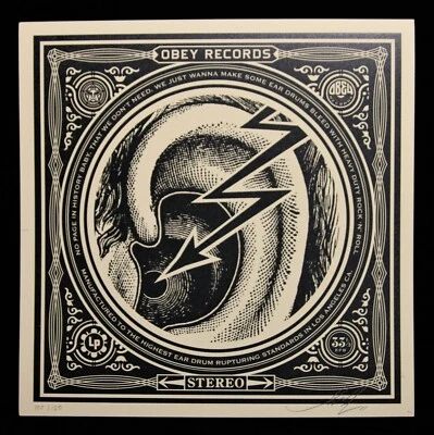 SHEPARD FAIREY hand signiert Party At Moontower box record ed150 2011 obey giant - Bild 1 von 4