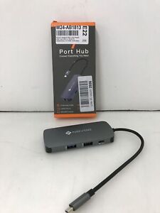 NOVOO Mulitport USB C Hub Adapter USB C, Silber