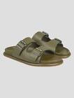 Isaia Green Leather Sandals IDS46 Man