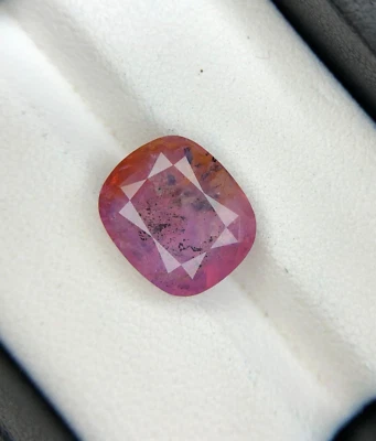 6.40 Ct Natural Sapphire Padpardcha Color Cushion Shape Gems From Afghanistan - Image 1 of 4