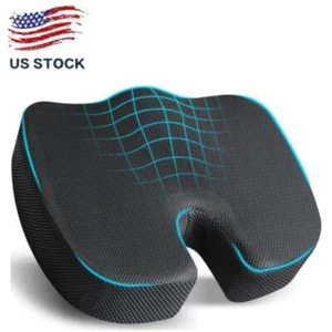 Cojín de asiento de espuma viscoelástica cojín para silla de oficina coxis coxis alivio del dolor - Imagen 1 de 8