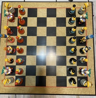 2001 The Simpsons 3D Chess Set board NOT Included - Image 1 of 4