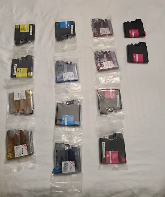 14 Ink Cartridge lot for Brother Printer LC 38/67, LC61/65, LC11/16, LC 980/990 - Image 1 of 4