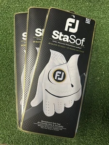 3 x FJ Stasis Golf Gloves Men’s Large - RH to Suit Left Handed Golfer NEW - Picture 1 of 6