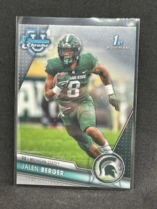 2023 Bowman U Chrome Base Jalen Berger 1st Bowman #121 Michigan State - Picture 1 of 2