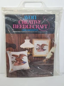 Vintage American Eagle Kissen Crewel Stickpackung Avon kreative Handarbeit - Bild 1 von 7